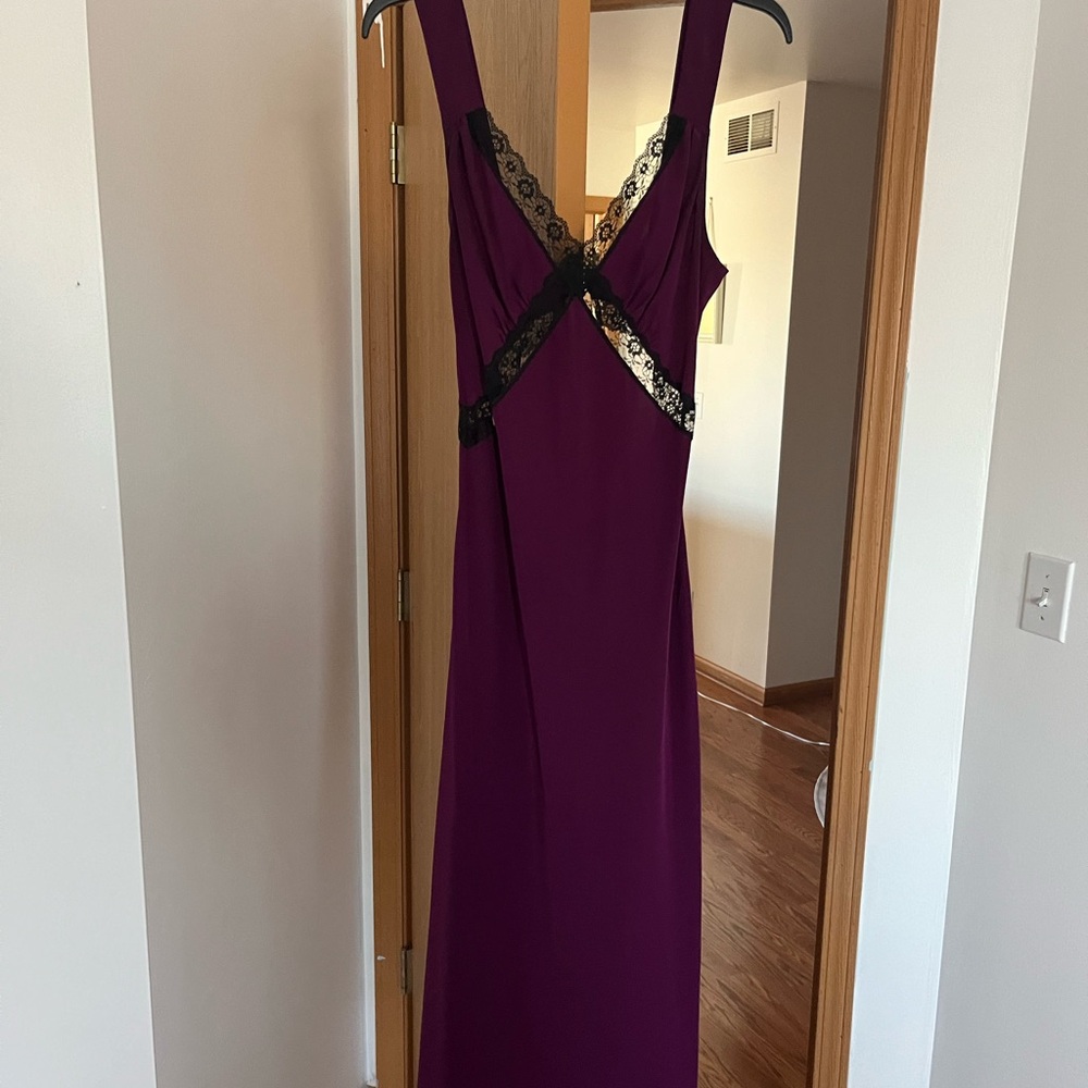 Reformation purple silk Provence dress